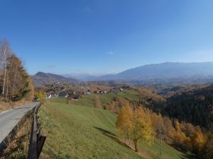 Vedere spre valea Sbârcioara, județul brașov