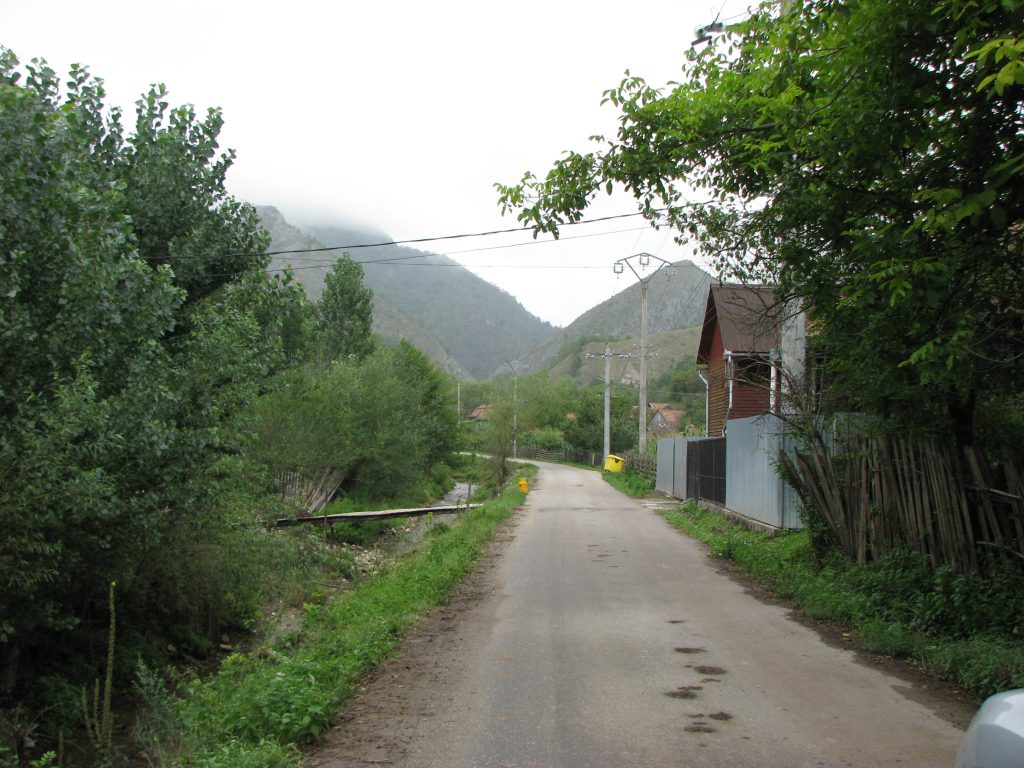 Cheile Runcului, vedere dinspre satul Runc